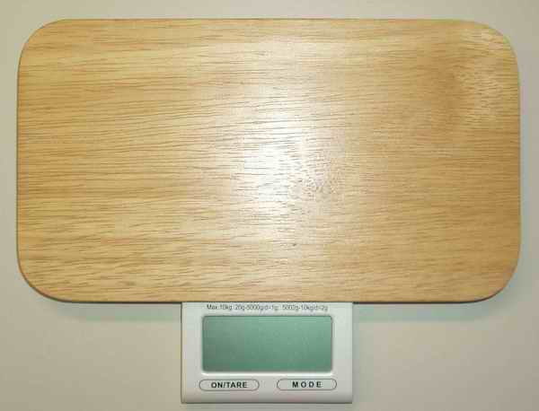 Digital touch bamboo food scale