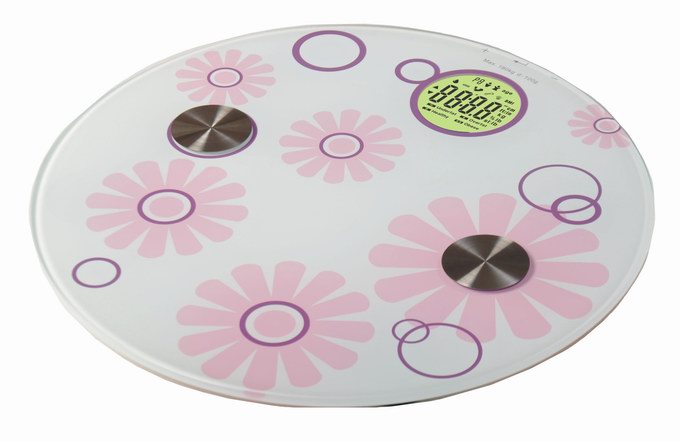 Round glass scale with round lcd backlight display